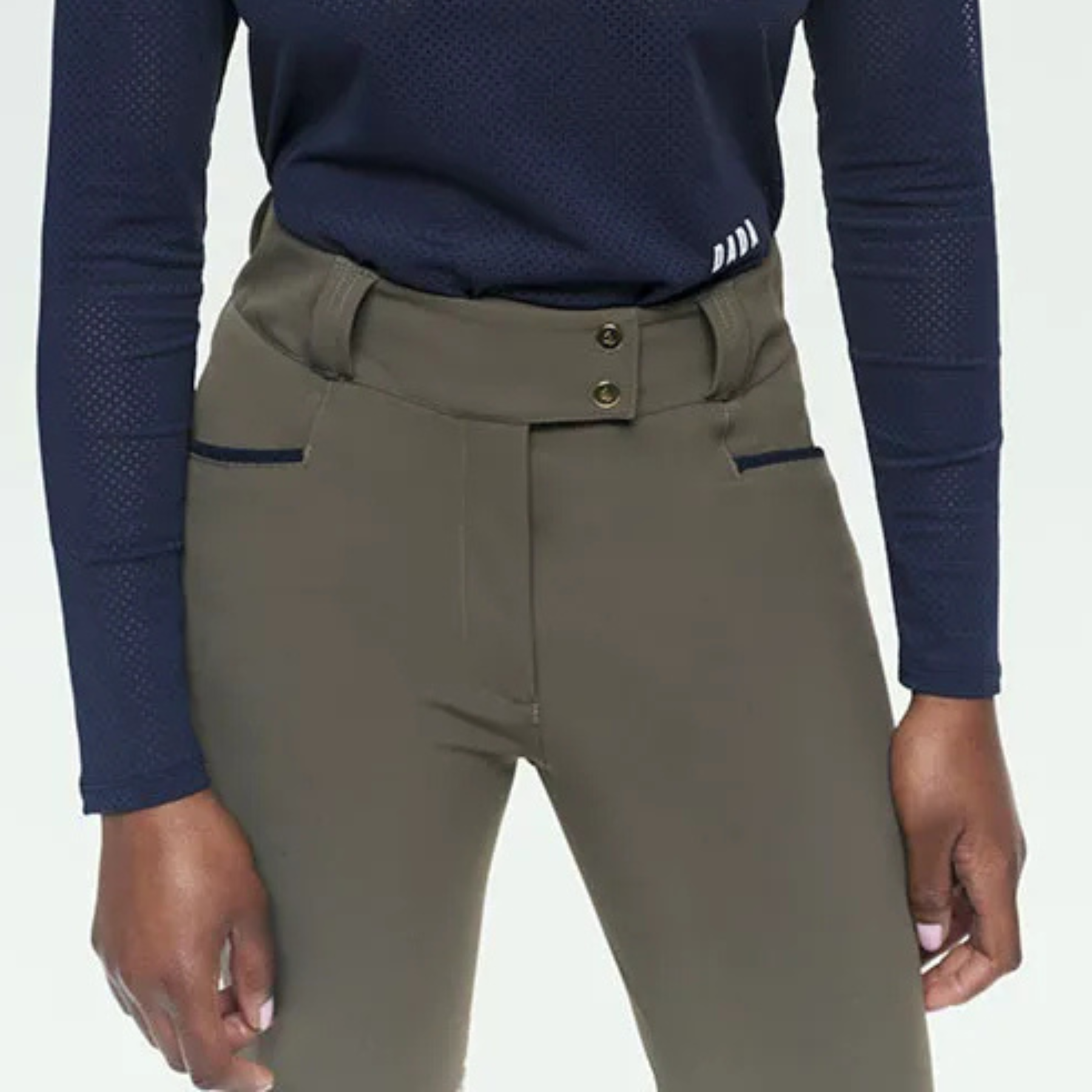 Dada Sport Kit New Ladies Shaping Riding Pants, Dark Olive