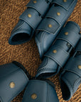 Sixteen Cypress Leatherette Splint Boots, Navy