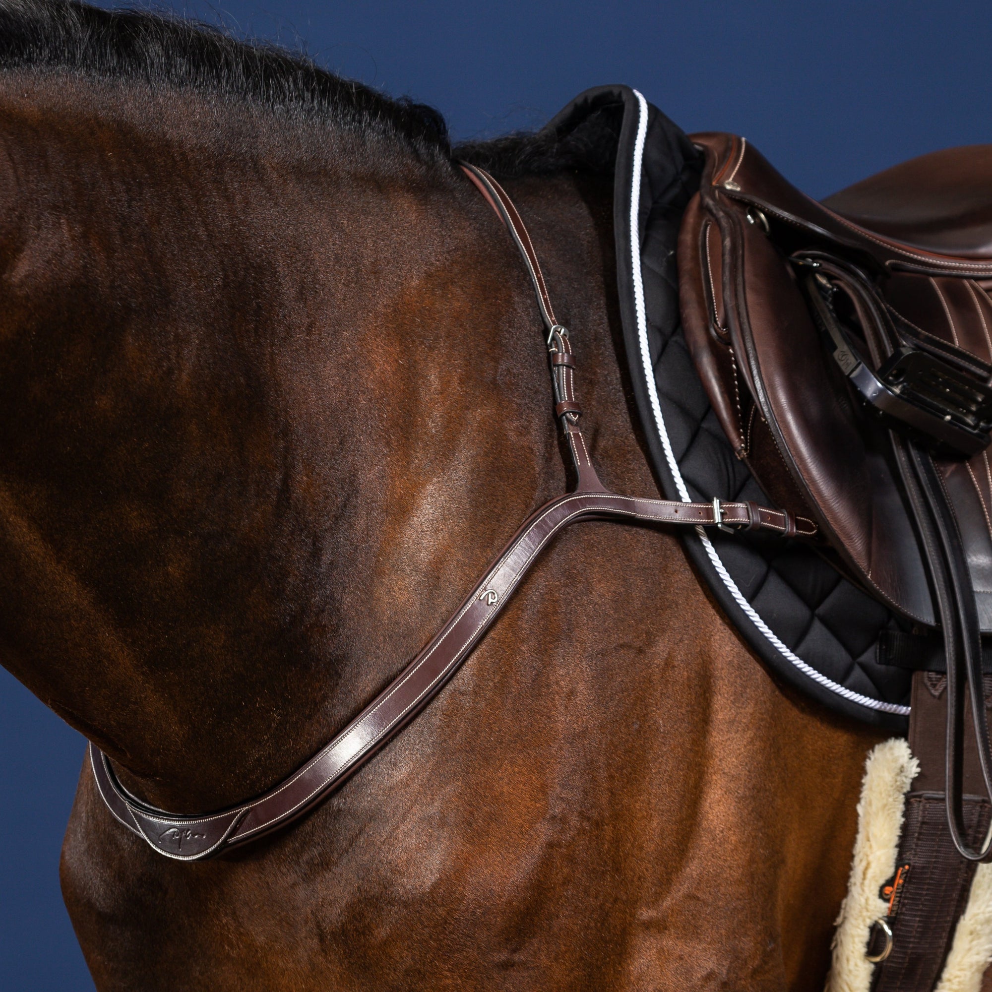 Dy'on Breast Collar, Brown, US Collection