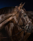 Dy'on Anatomic Flash Noseband Bridle, Brown, US Collection