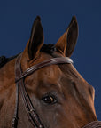 Dy'on Straight Browband Without Pins, Brown, US Collection
