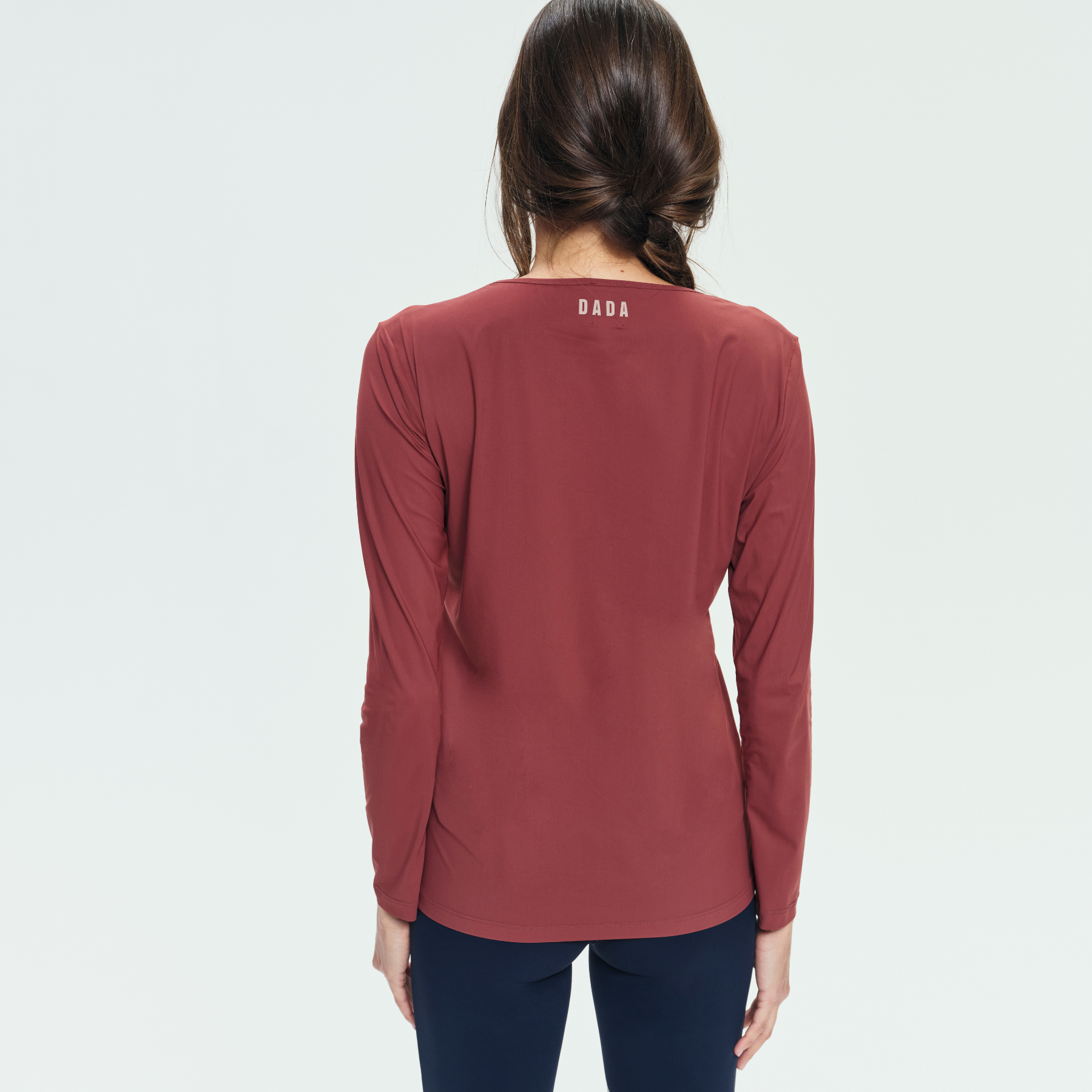 Dada Sport Betty Ladies Long Sleeve Training Shirt, Burnt Sienna