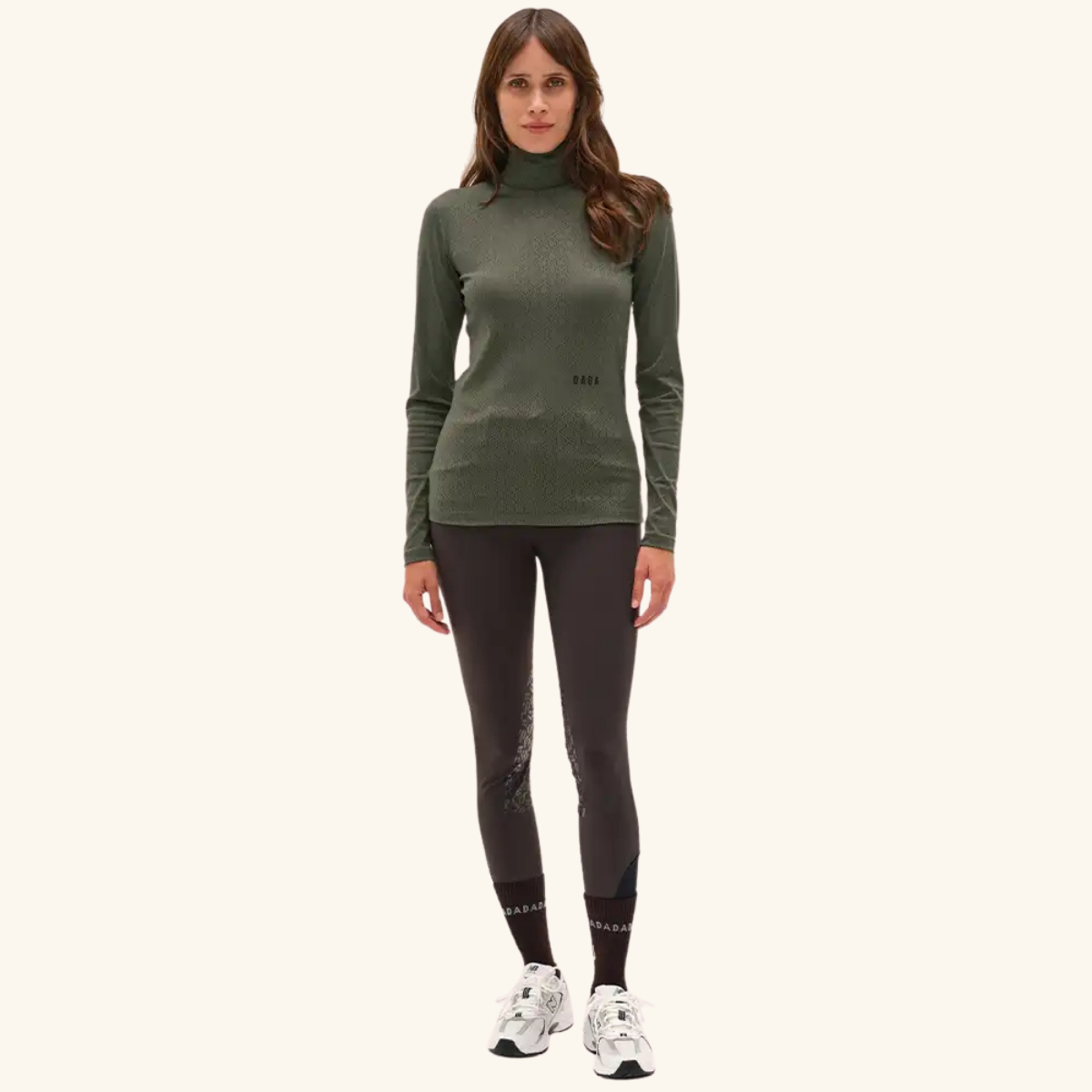 Dada Calder Ladies Long Sleeve Riding T-Shirt, Green