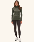 Dada Sport Calder Ladies Long Sleeve Riding T-Shirt, Green