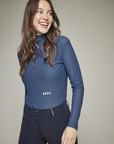 Dada Sport Calder Ladies Long Sleeve Riding T-Shirt, Navy