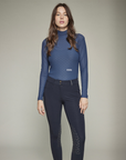 Dada Sport Calder Ladies Long Sleeve Riding T-Shirt, Navy