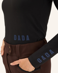 Dada Sport Consul Ladies Funnel Collar Long Sleeve T-Shirt, Midnight