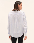Dada Sport Olga Ladies Technical Riding Shirt, Blue Striped