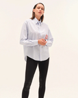 Dada Sport Olga Ladies Technical Riding Shirt, Blue Striped