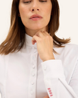 Dada Sport Opale Ladies Long Sleeve Competition Shirt, White