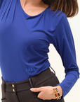 Dada Sport Betty Ladies Long Sleeve Training Shirt, Cobalt