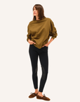 Dada Sport Birman Ladies Cotton Sweatshirt, Amber Gold