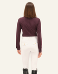 Dada Sport Helios ML Ladies Long Sleeve Horse Riding Competition Shirt, Dark Muscat