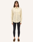 Dada Sport Olga Ladies Technical Riding Shirt, Yellow Striped