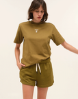 Dada Sport Oscar Ladies Sweat-shorts, Amber Gold
