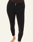 Dada Sport Sagaro Ladies Knee Grip Breeches, Black