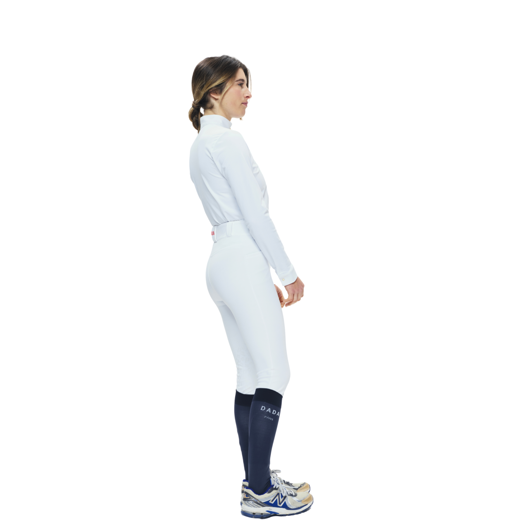 Dada Sport Venezia Long Sleeve Competition Shirt, White