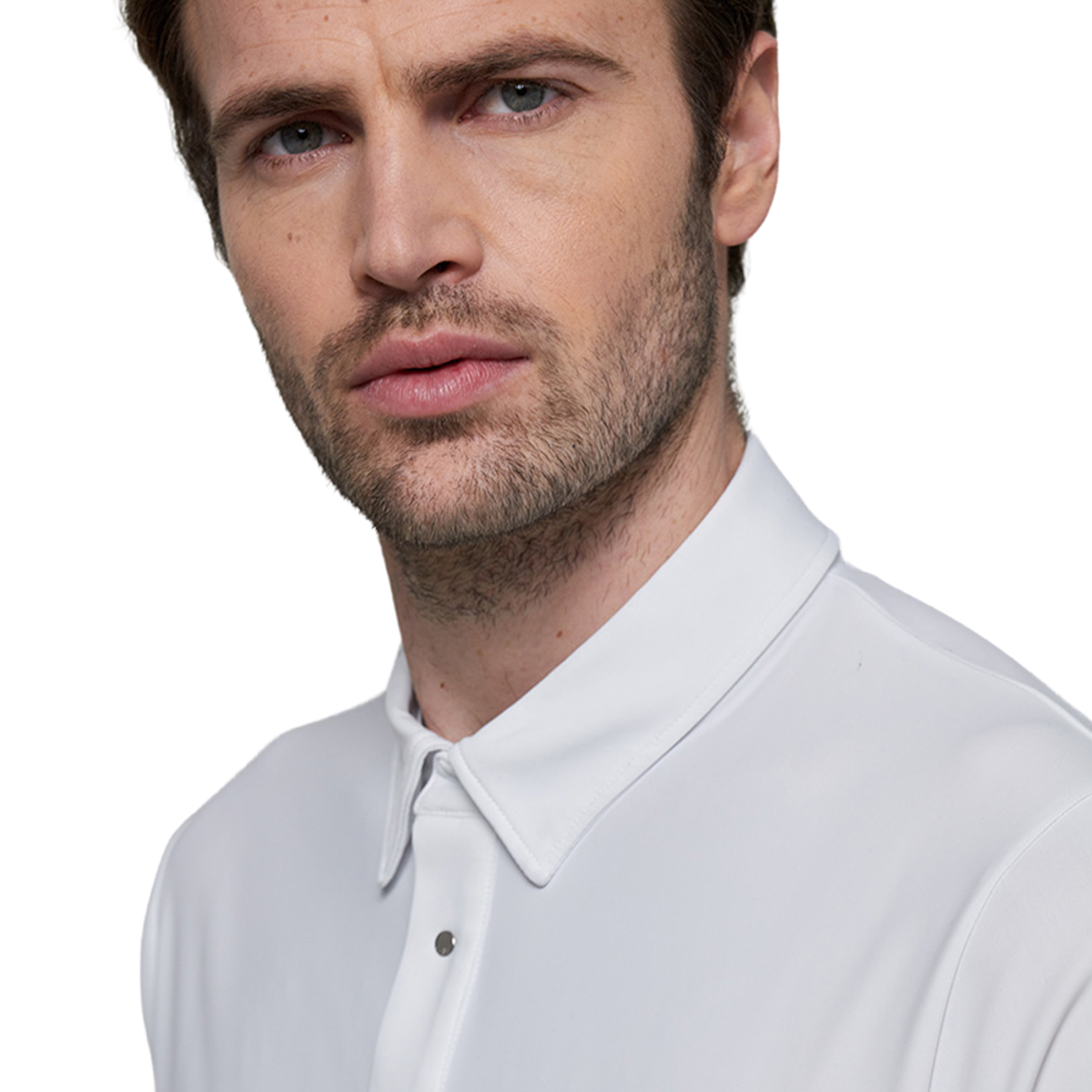 Dada Sport Vitali NEW Men's Long Sleeve Show Shirt, White
