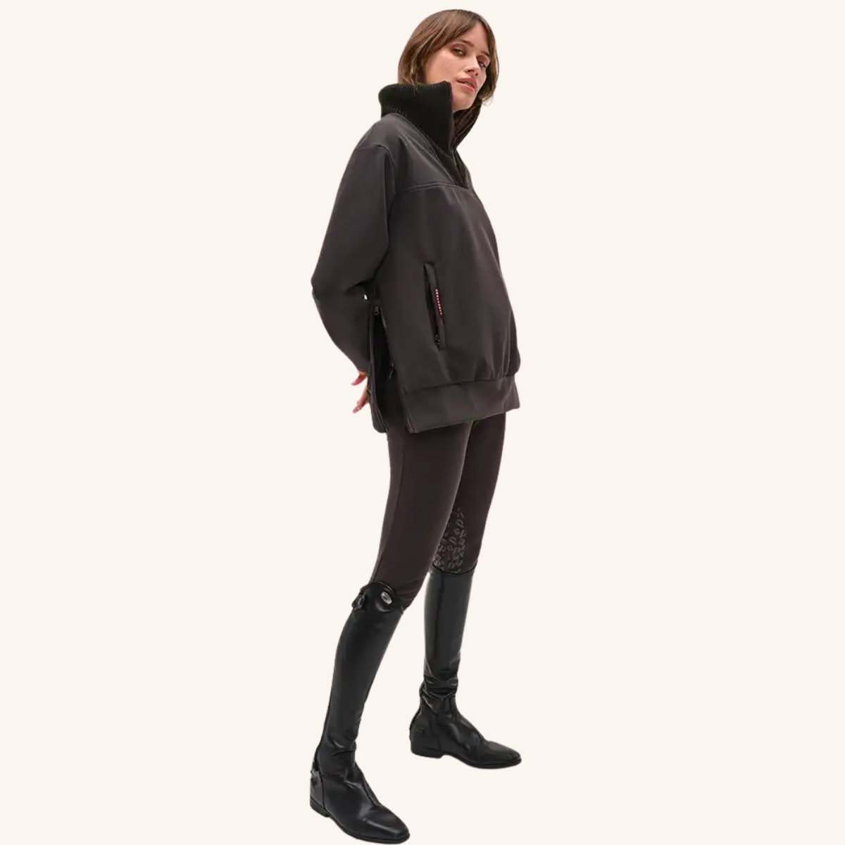 Dada Sport Urvoso Ladies Sweatshirt, Dark Brown
