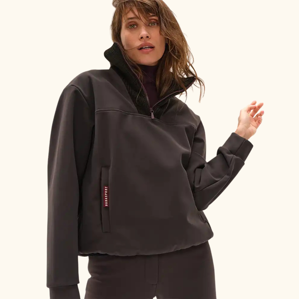 Dada Sport Urvoso Ladies Sweatshirt, Dark Brown