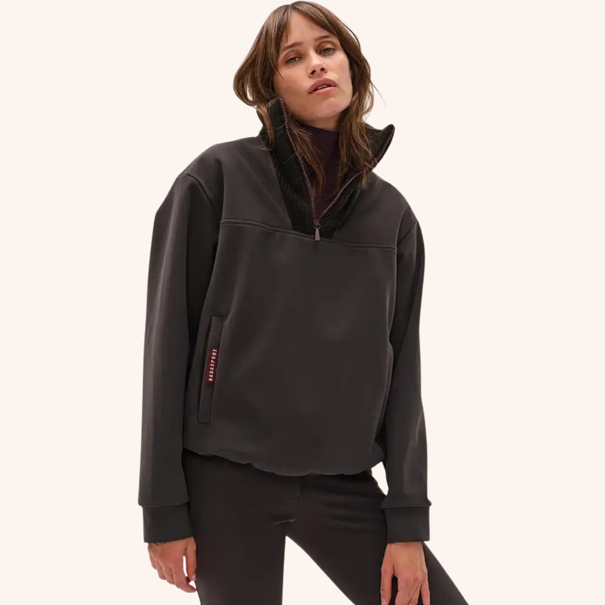 Dada Sport Urvoso Ladies Sweatshirt, Dark Brown