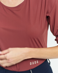 Dada Sport Betty Ladies Long Sleeve Training Shirt, Burnt Sienna