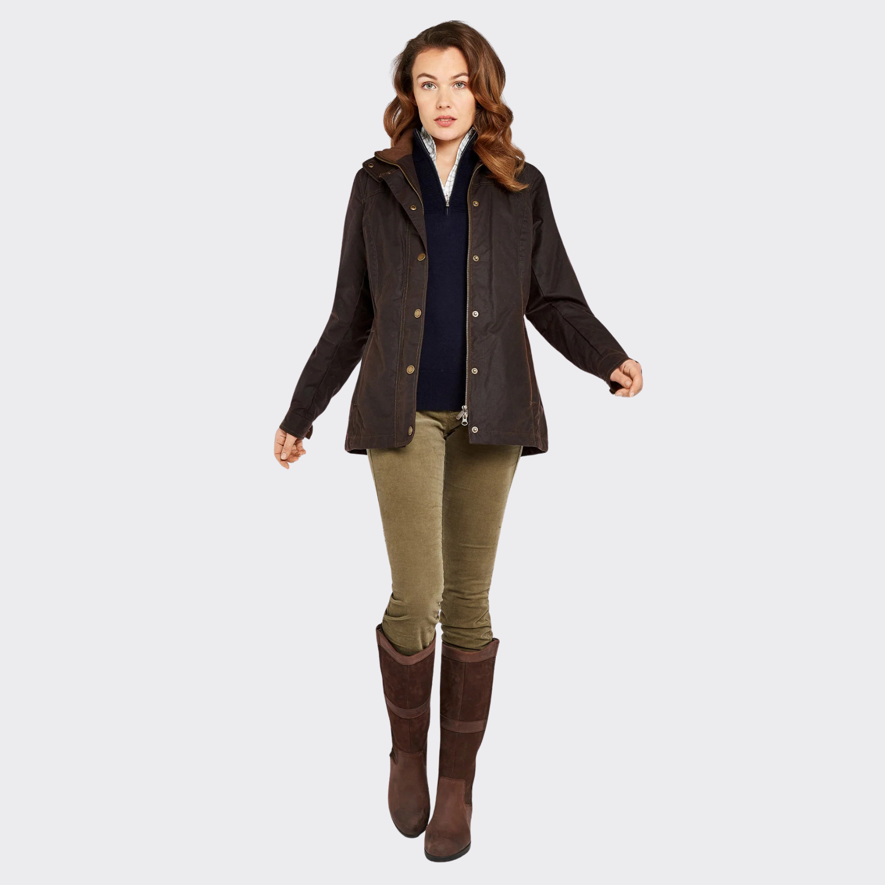 Dubarry Mountrath Women's Waxed Cotton Jacket, Java