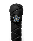 Dubois Cheval Sparkly Blue Flower Crop Charm