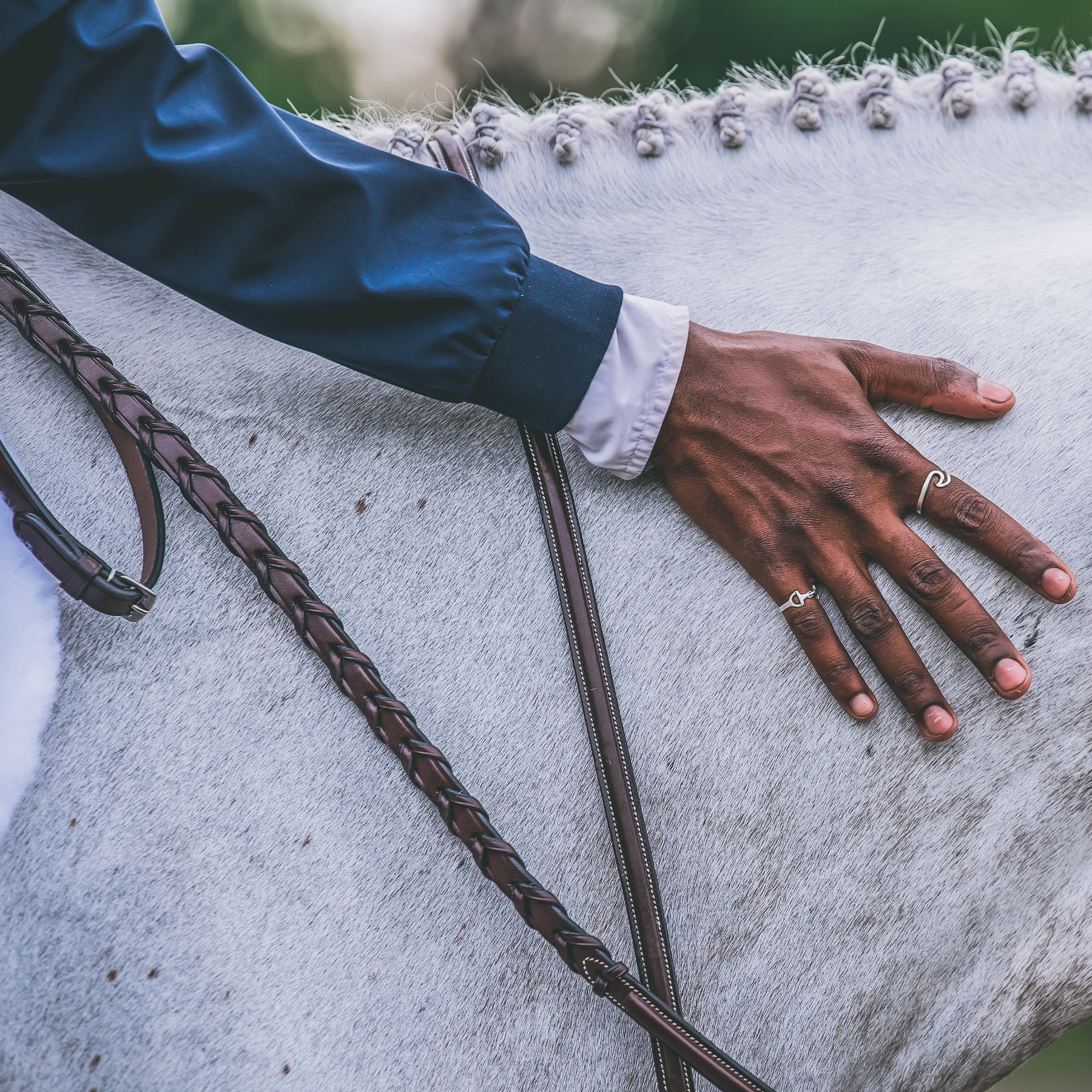 Dy'on 5/8" Laced Reins, Brown, US Collection