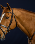 Dy'on Flat Leather Bridle With Snap Hooks, Brown, Working By Dyon