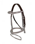 Dy'on Headpiece 3 Straps with Removable Throat Latch, Brown, US Collection