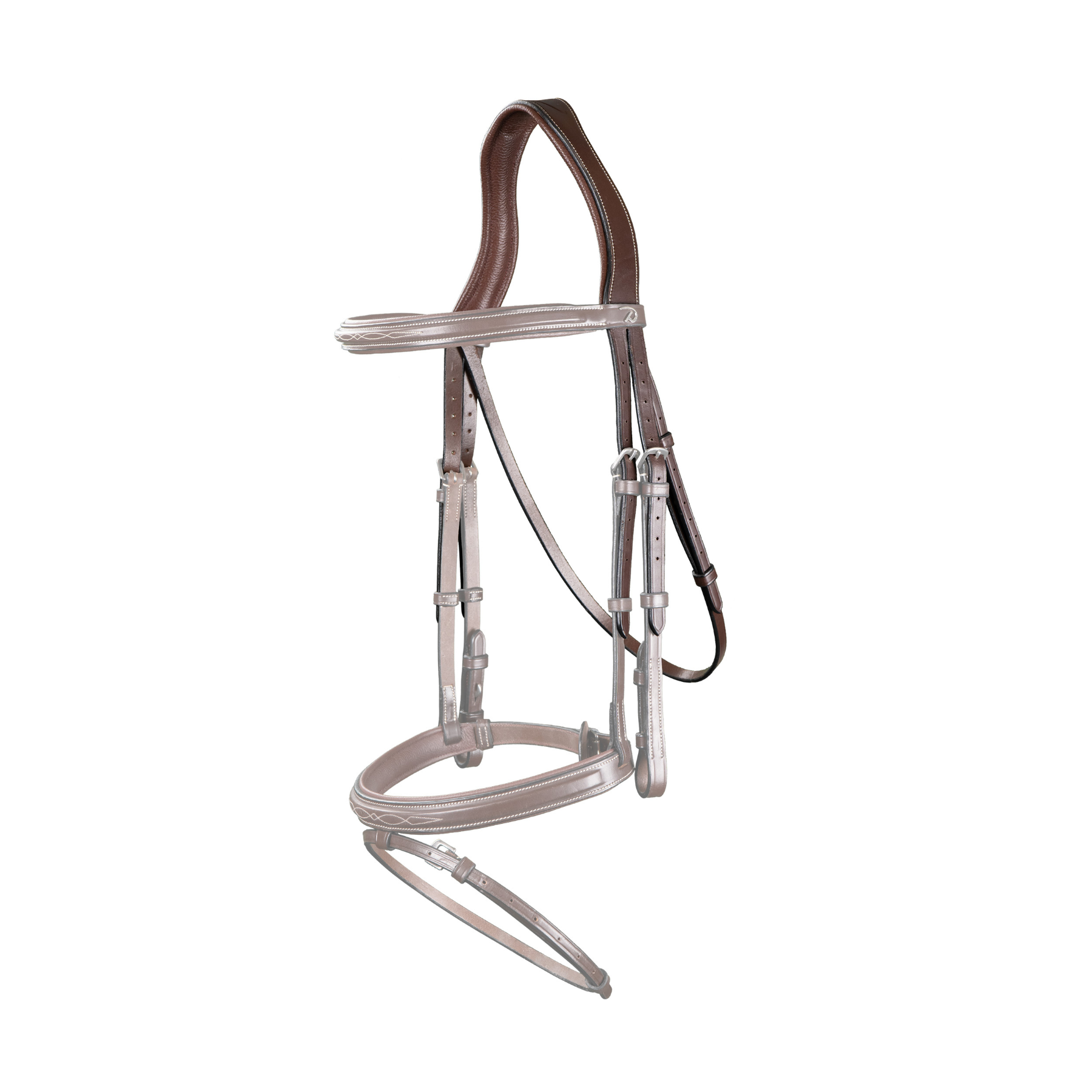 Dy'on Headpiece with Throat Latch, Brown, US Collection