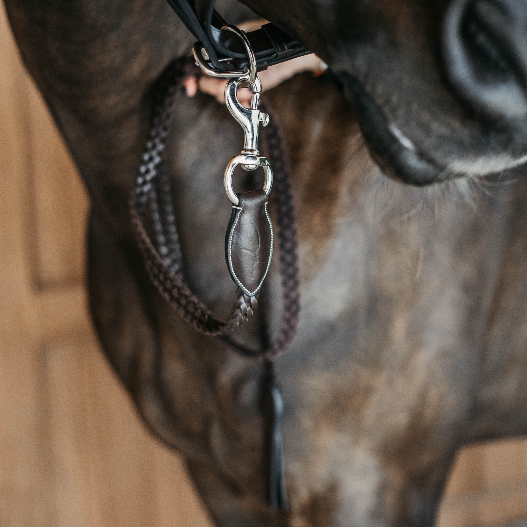 Dy'on Plaited Lead, Brown