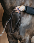 Dy'on Plaited Lead with Chain, Working by Dy'on, Brown