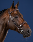 Dy'on Wide Noseband Hunter Bridle, Brown, US Collection