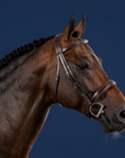 Dy'on Wide Noseband Hunter Bridle, Brown, US Collection