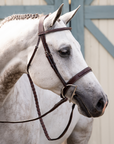 Dy'on Wide Noseband Hunter Bridle, Brown, US Collection