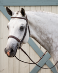 Dy'on Wide Noseband Hunter Bridle, Brown, US Collection