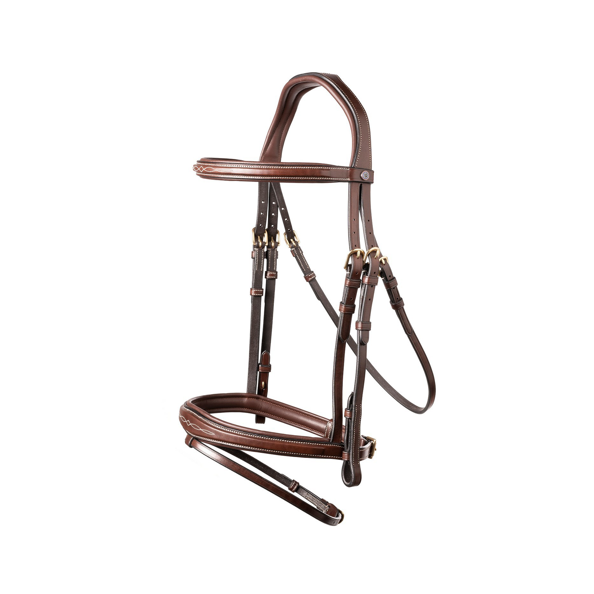 Trust Equestrian Amsterdam Comb. Noseband Bridle, Brown/Silver