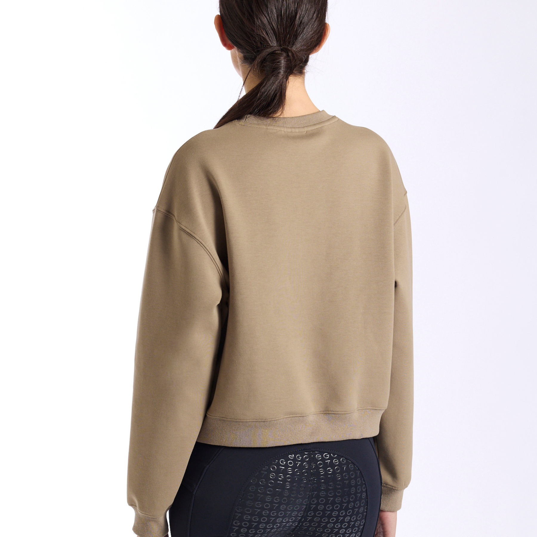 EGO7 Ladies After Riding Crop Sweatshirt, Turtledove