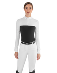 EGO7 Mesh ML Long Sleeve Competition Shirt, Black/White