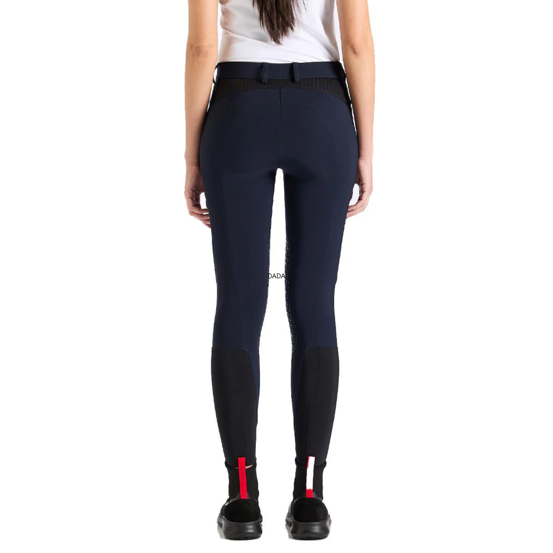 EGO7 Jumping Ribbed Normal Waist Knee Grip Breeches, Navy