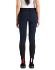 EGO7 Jumping Ribbed Normal Waist Knee Grip Breeches, Navy