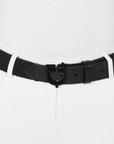 Equestro Elastic Belt with Logo, Black