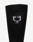 Equestro Italian Flag Socks, Black