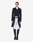 Equestro Women's Black Label Collection Competition Strass Rain Tailcoat, Black