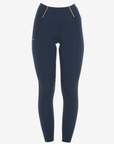 Equestro Women's Classic Full Grip Riding Leggings, Navy Blazer