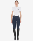 Equestro Women's Classic Full Grip Riding Leggings, Navy Blazer