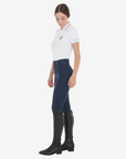 Equestro Women's Classic Full Grip Riding Leggings, Navy Blazer