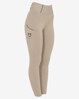 Equestro Women's Classic Full Grip Riding Leggings, Oxford Tan